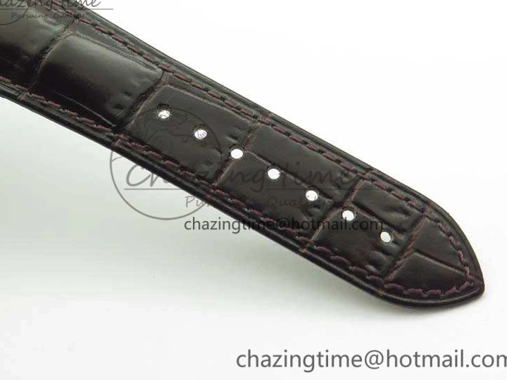 0325 De Ville Chronograph SS OMF 1:1 Best Edition White Dial On Brown Leather strap A Versatile 8111